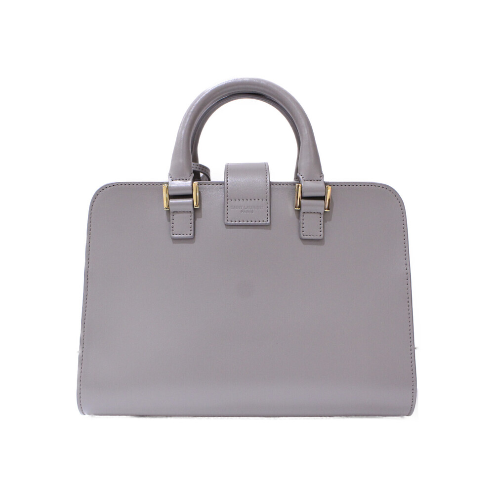 Saint Laurent shoulder handbag gray strap leather Baby Cabas bag - Picture 4 of 7